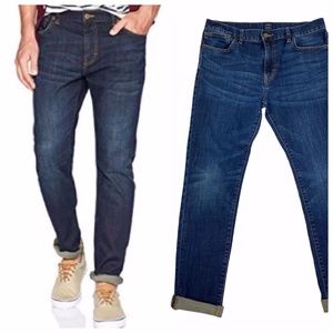 J. Crew Mens Med Wash 32 x 32 Skinny Straight Leg